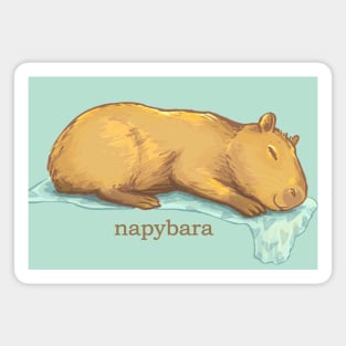 Sleepy Capybara Magnet